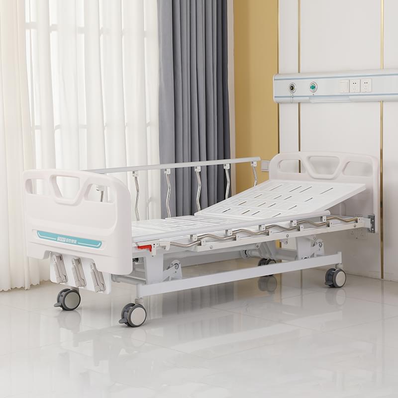 Manual Three-Crank Hospital Bed Comfort & Care Simplified