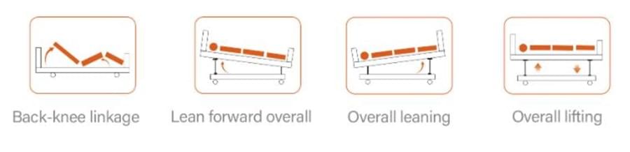 Wooden Electric Five Cranks Hospital Bed Comfort Meets Aesthetics